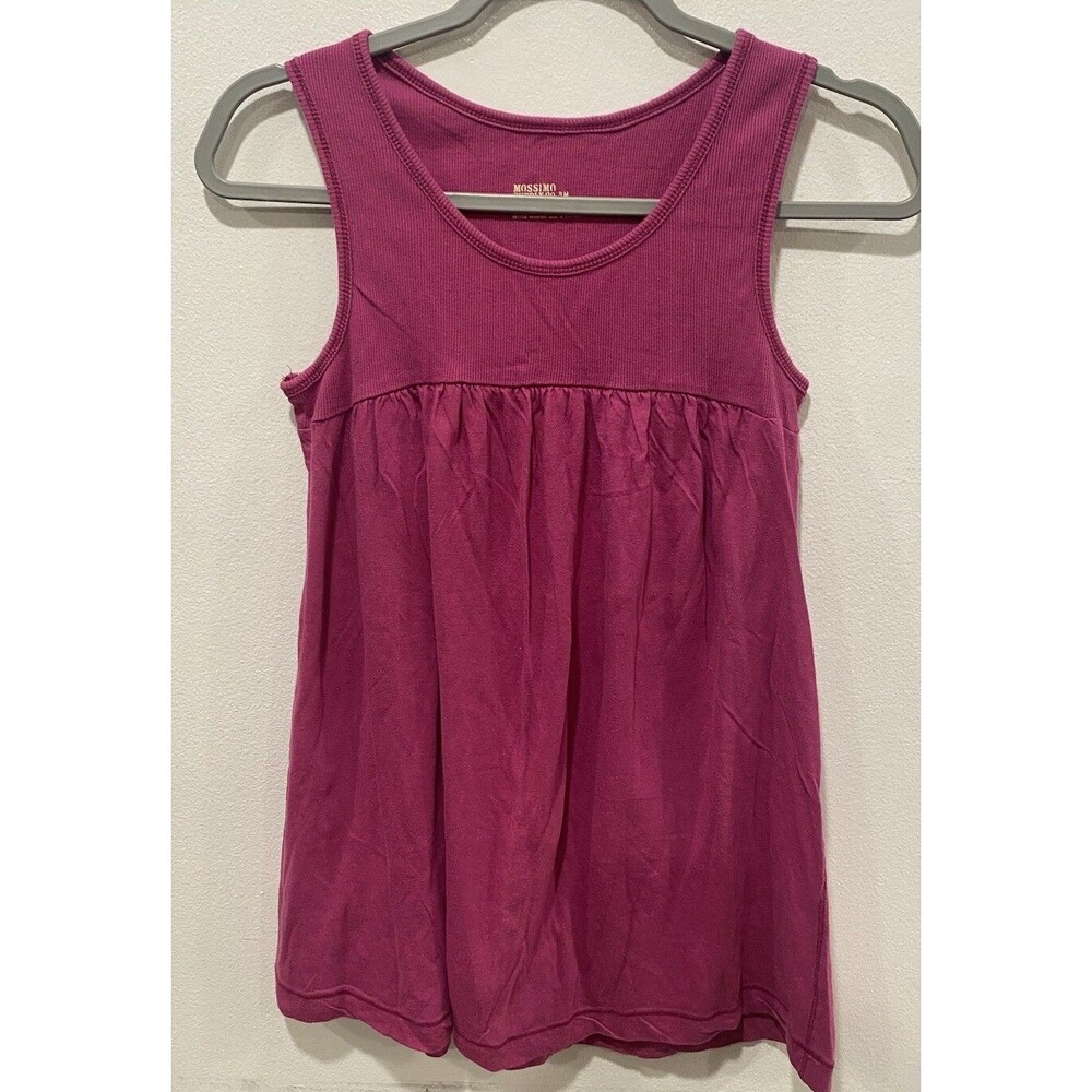 Mossimo BABYDOLL Y2K 90s 100 % Cotton Tank Tops Set of 2 Pink & Black Size M